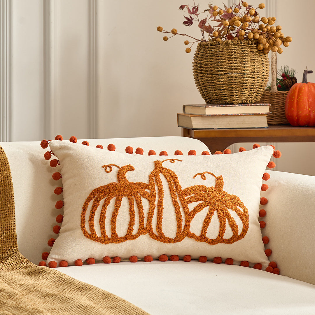 Decorative Pumpkin Throw Pillow