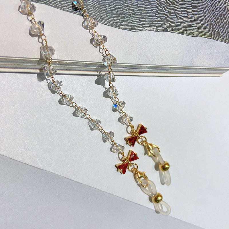 Jewelry necklace with sparkling crystals and elegant pendants Kalsten
