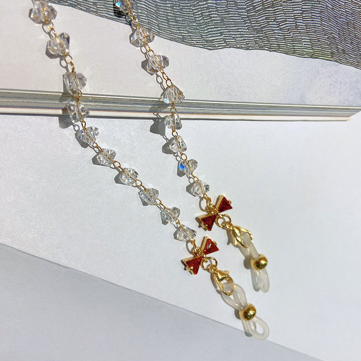 Jewelry necklace with sparkling crystals and elegant pendants Kalsten