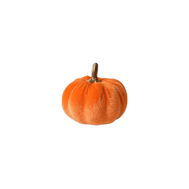 Samet-Pumpkin decorative figure with decorative stem