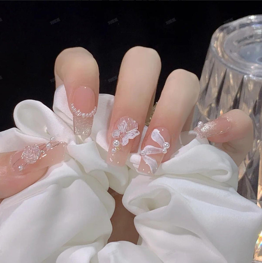 Ombre Long-Stiletto Press-On Nails Set Kalsten