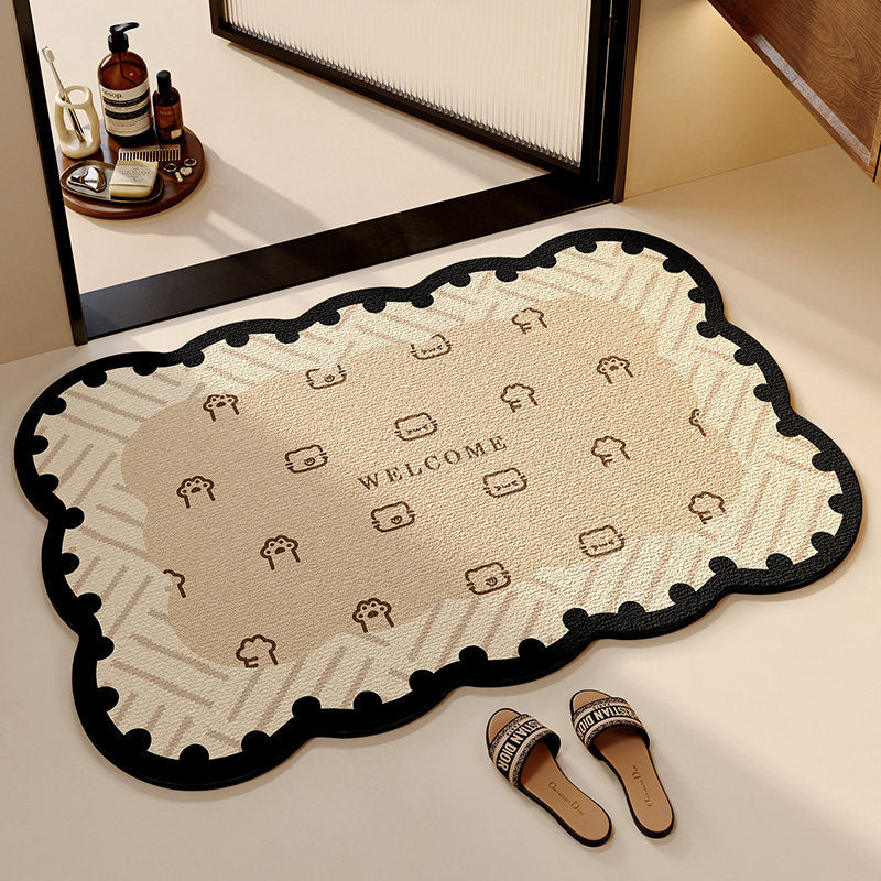 Cute Cat-Themed Bathroom Mat