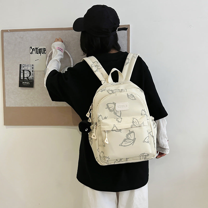 Stylish Butterfly Print Backpack Kalsten