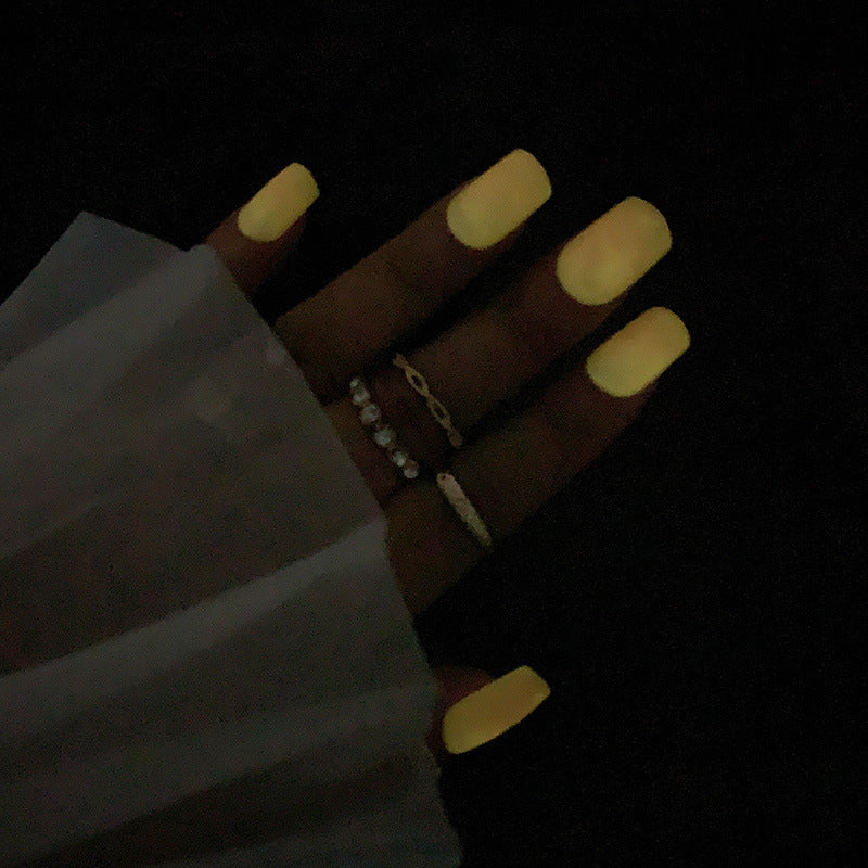 Neon Glossy Nail Extensions