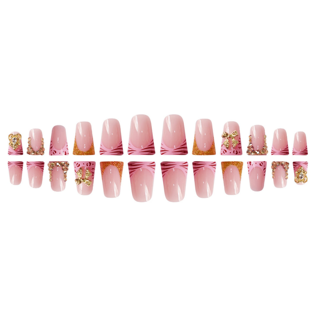 Decorative Gem-Embellished Press-On Nail Extensions Kalsten