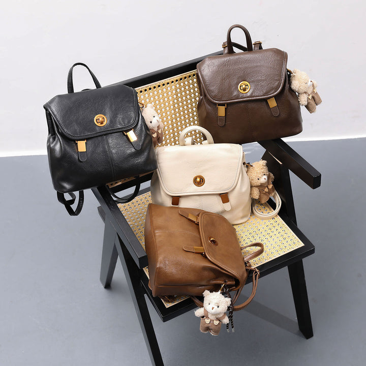 Chic Retro Structured Backpack