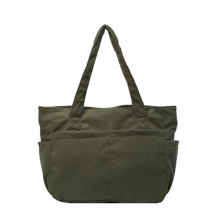 Multifunctional shoulder bag with large outer pockets Kalsten