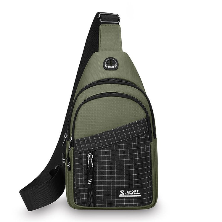 Compact Multi-Pocket Sports Sling Bag