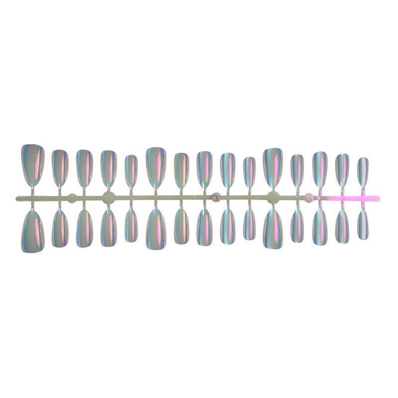 Iridescent Press-On Nail Art Set