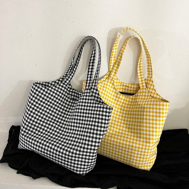 Checkered Gingham Tote Bag