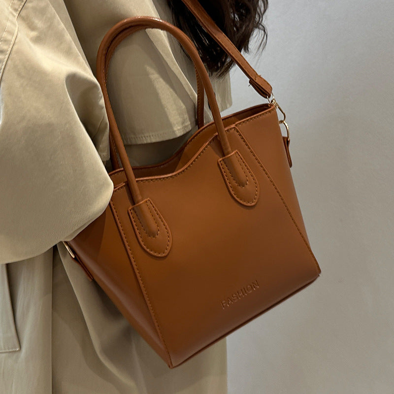 Luxurious Structured Handheld Satchel