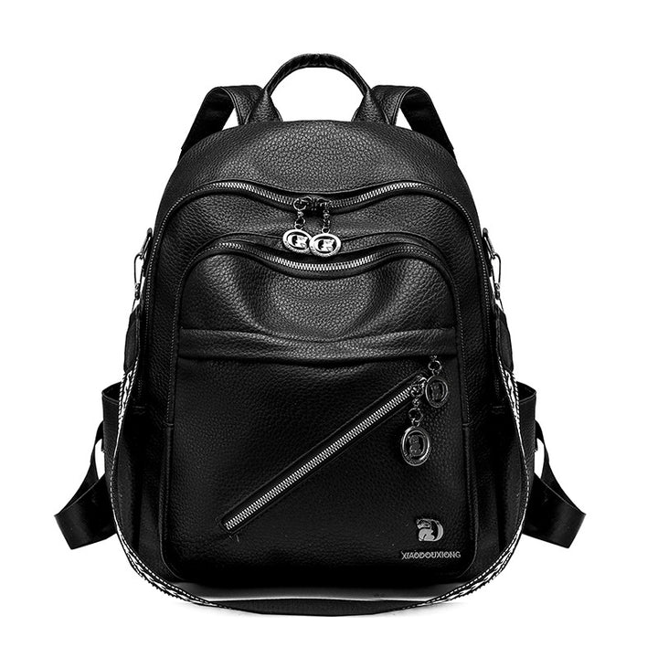 Multi-Compartment Stylish Leather Backpack Kalsten