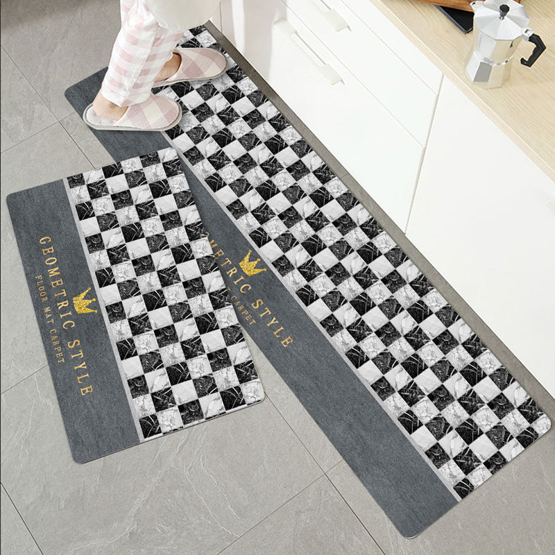 Plush Textured Kitchen Floor Mat Kalsten
