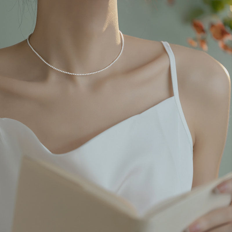 Delicate Pearl Necklace Kalsten