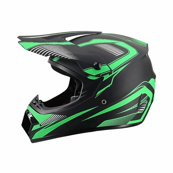 full-face motocross helmet with extended visor and reinforced chin guard Kalsten