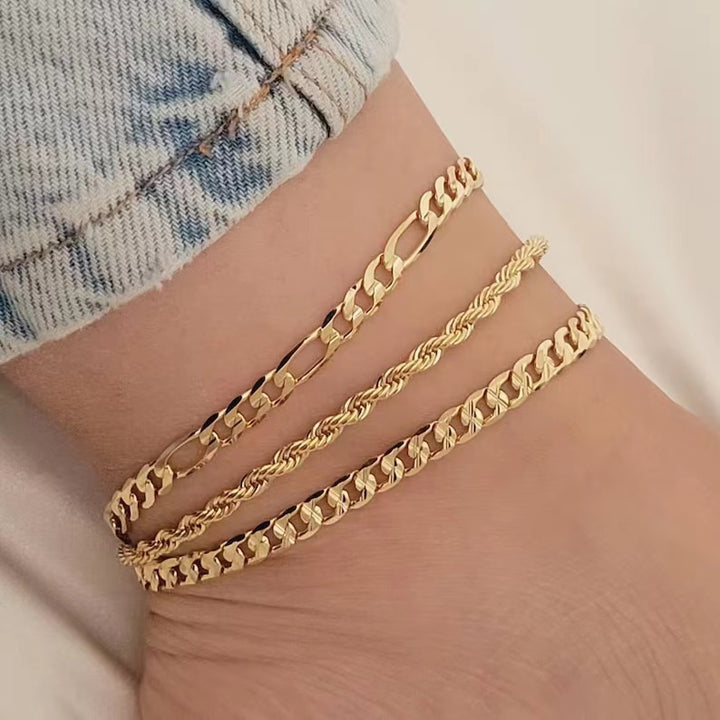 Elegant Three-Strand Link Bracelet Kalsten