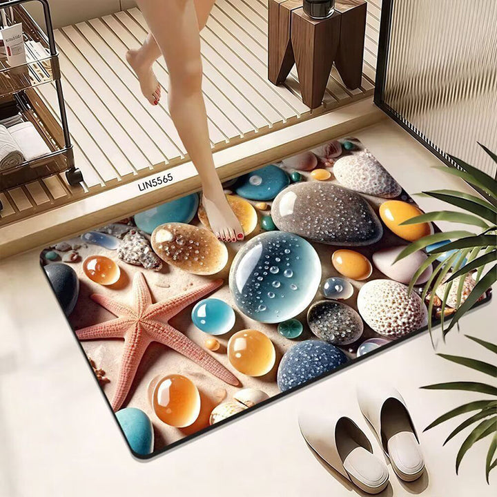 Pebble-Designed Bath Mat Kalsten