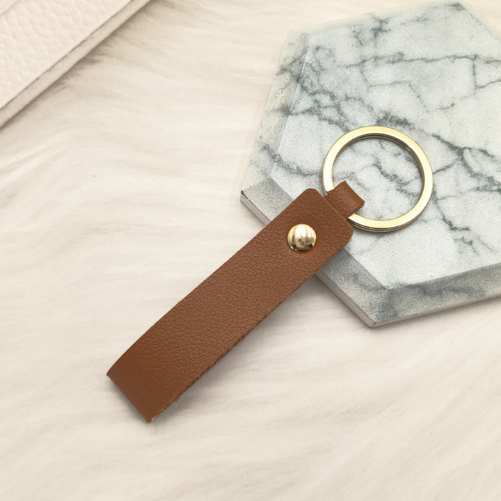 Unisex keychain made of high-quality artificial leather with stylish design Kalsten