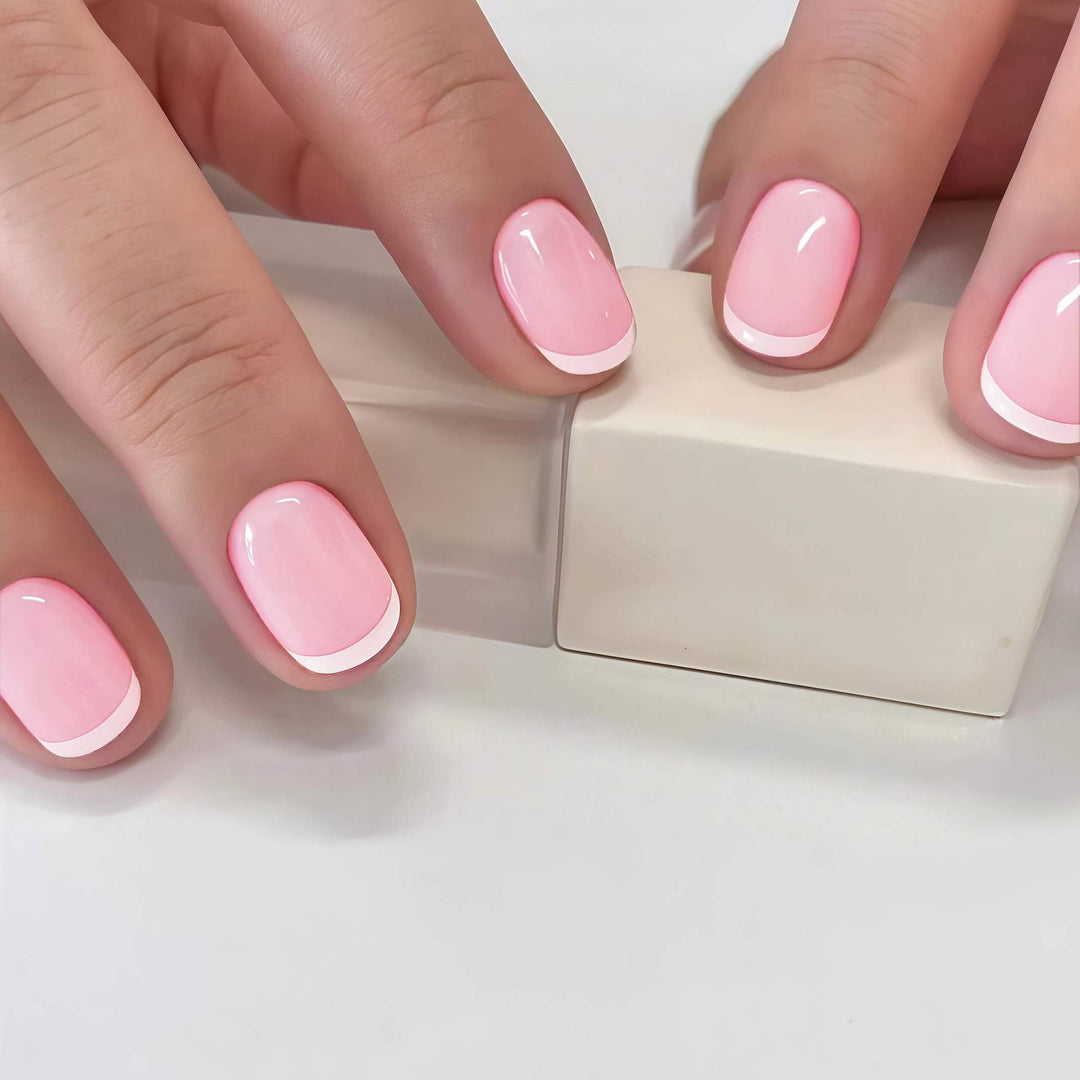 Professional French Tip Nail Set Kalsten