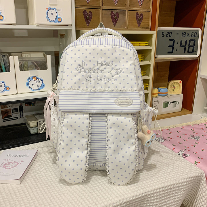 Cute Bunny Ear-Themed Backpack Kalsten