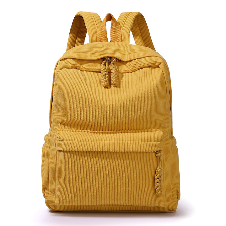 Textured Fabric Travel Backpack kalsten