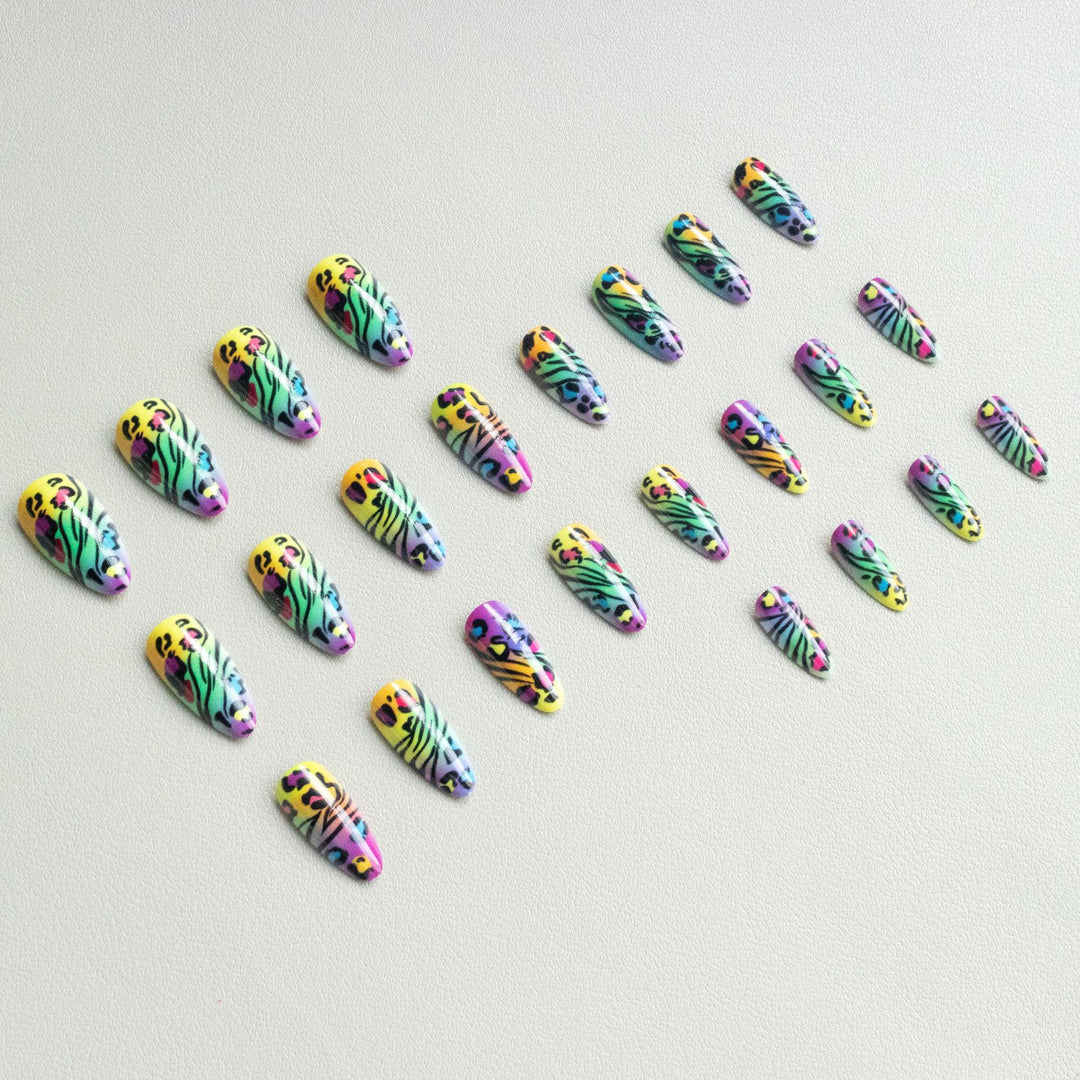 Wild Animal Print Nail Art