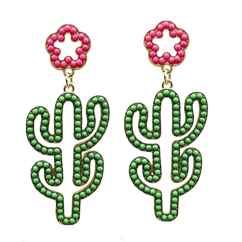 Pineapple-Themed Dangle Earrings Kalsten