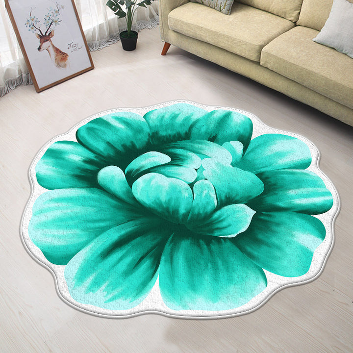 Floral-Inspired Decorative Mat
