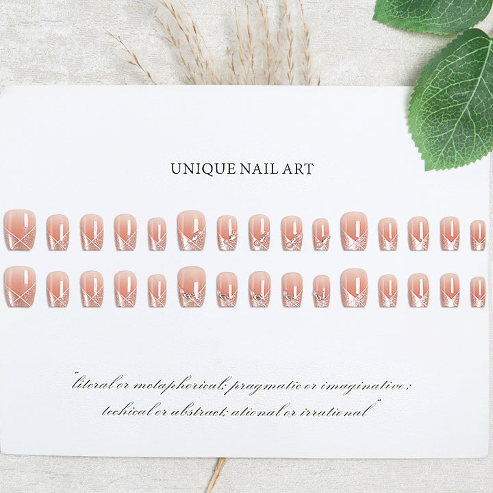 Artificial Nail Set with Glitter Accents Kalsten