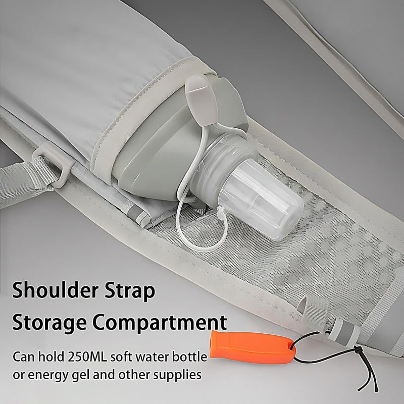Sporty hydration backpack with mesh inserts and multiple compartments Kalsten