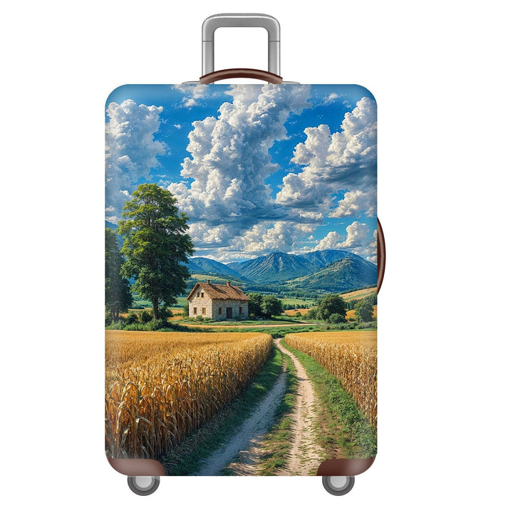 Unisex Hard Shell Suitcase with Dreamy Landscape Design Kalsten