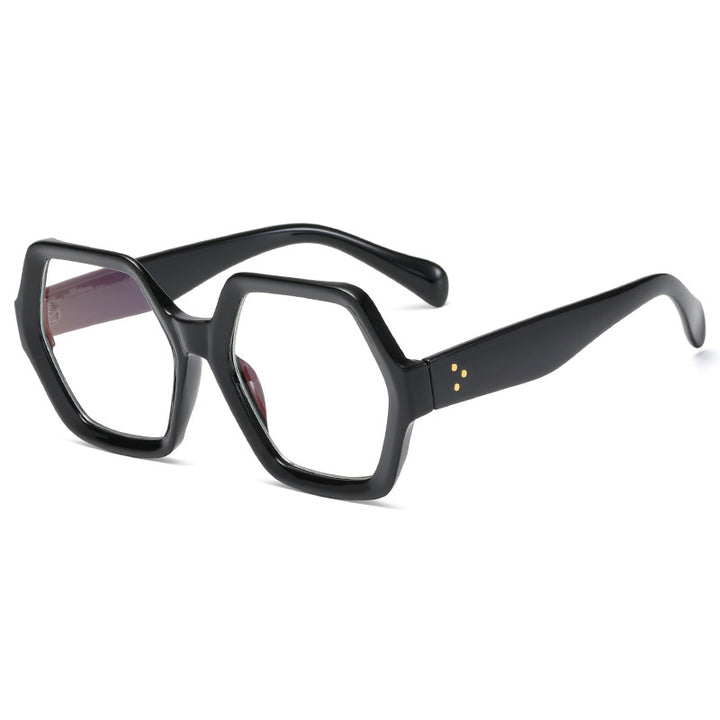 Women's geometric reading glasses in striking honeycomb frame design Kalsten