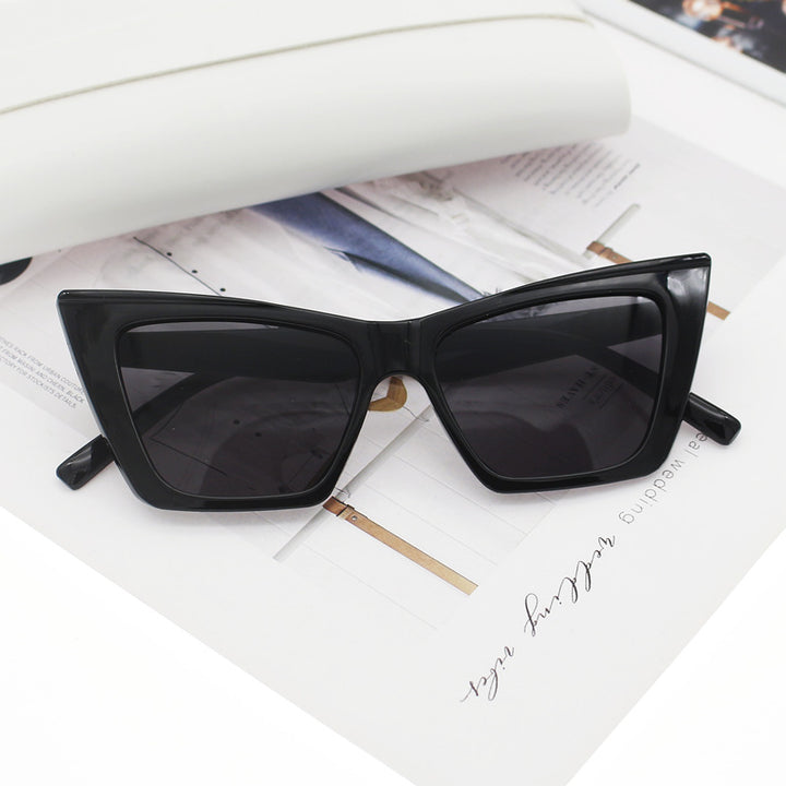 Women's Cat Eye Sunglasses with Transparent Frame and UV Protection Kalsten