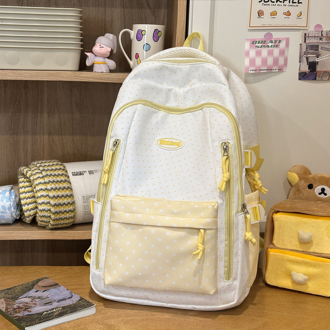 Decorative Star-Patterned Backpack Kalsten