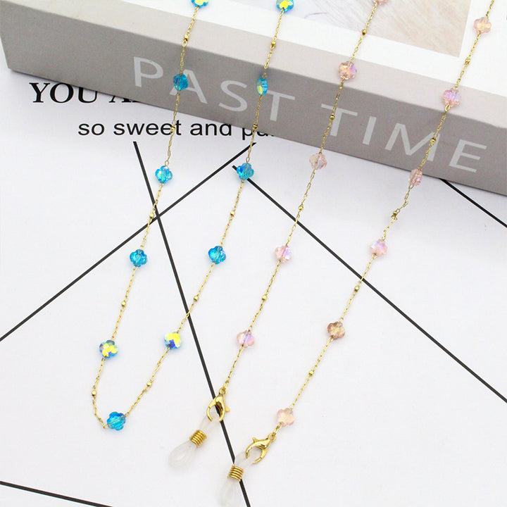 Elegant Crystal-Designed Eyewear Chain Kalsten