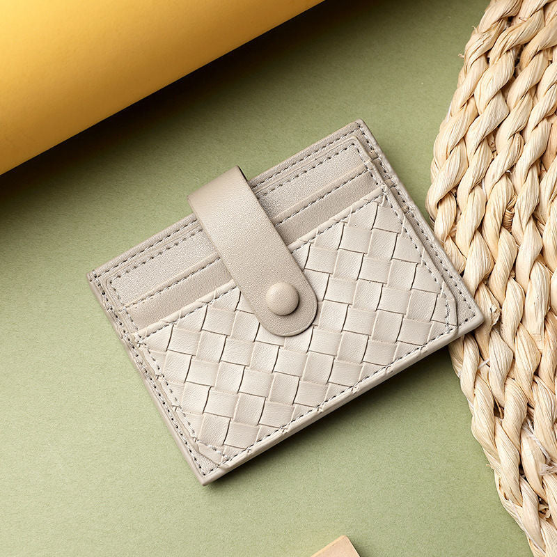 Premium Textured Leather Card Wallet