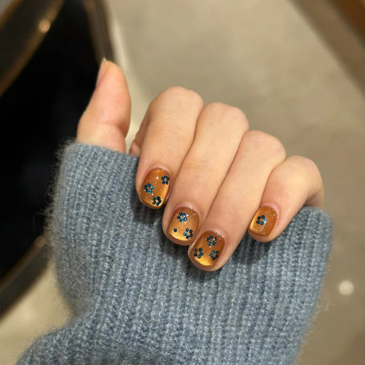 Premium Glossy Almond-Shaped Press-On Nails Kalsten 1789388672