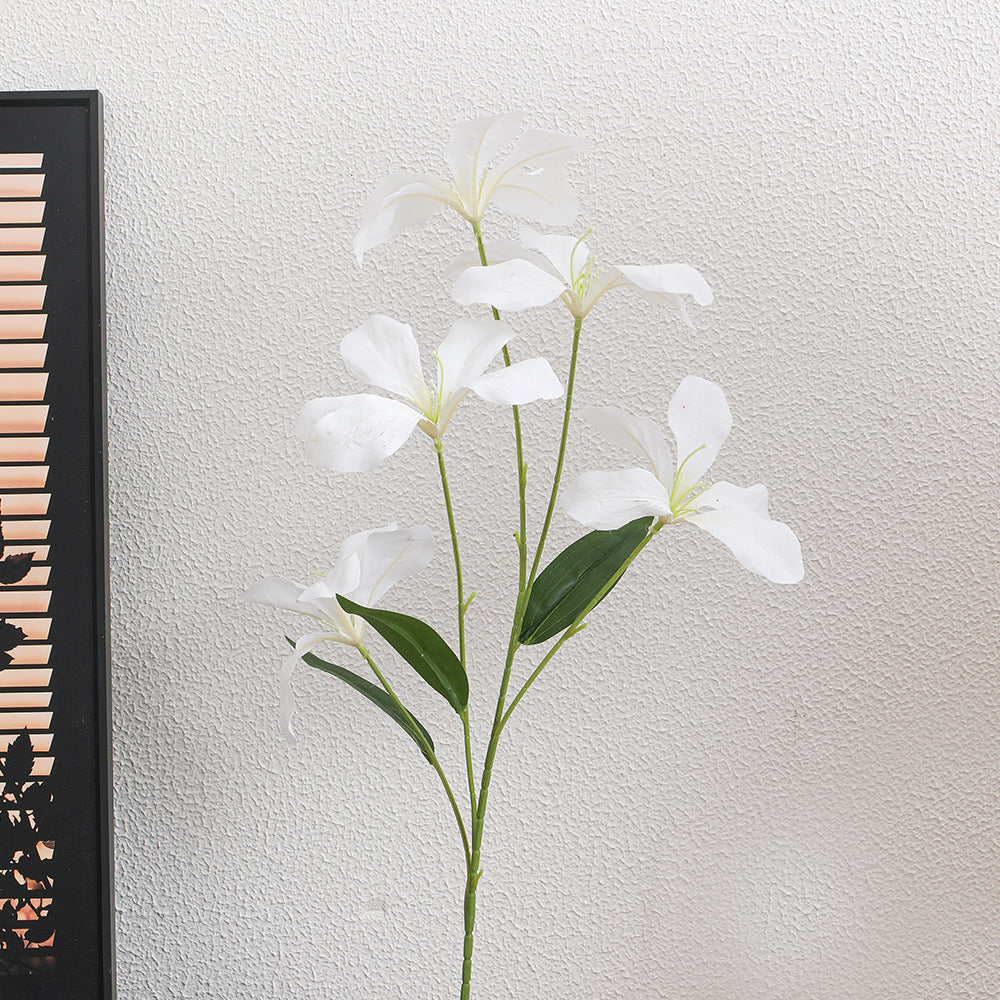 Artificial orchid flower branch with delicate flowers