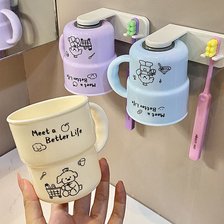 Wall-mounted cup holder with creative and playful design Kalsten