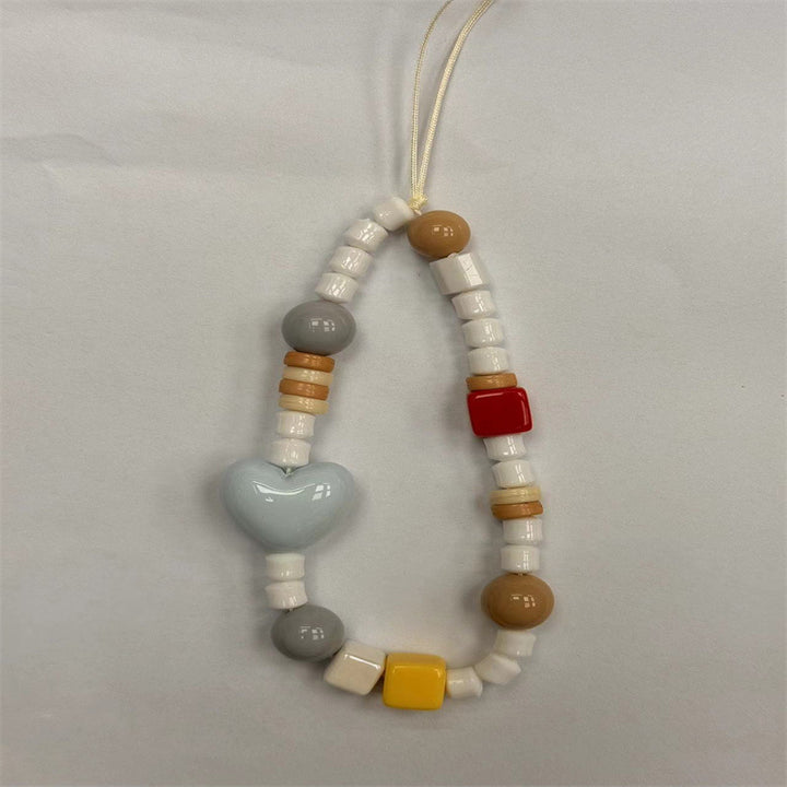 Colorful Beaded Charm Pendant Necklace Kalsten