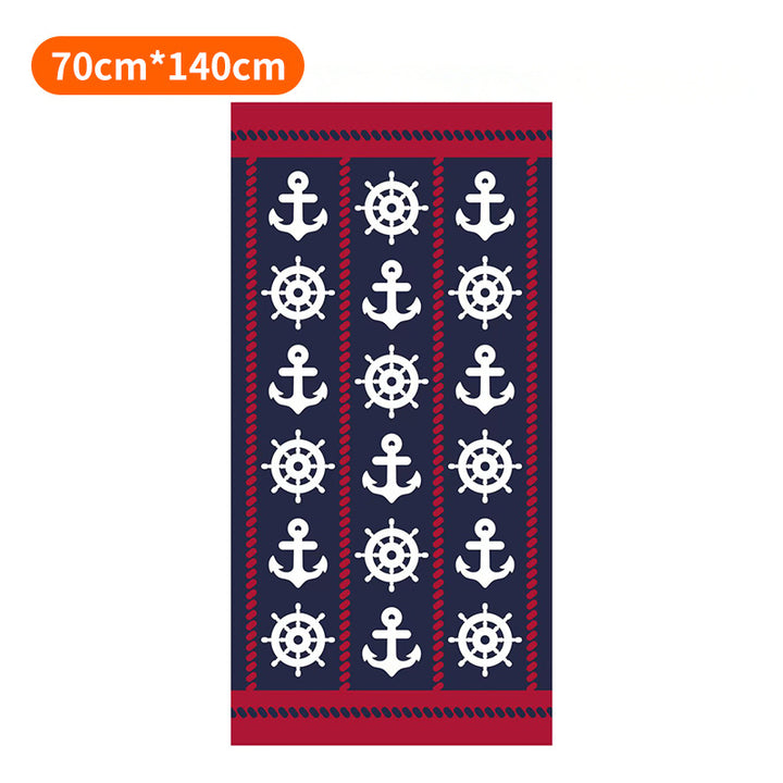 Beach towel with maritime anchor design Kalsten