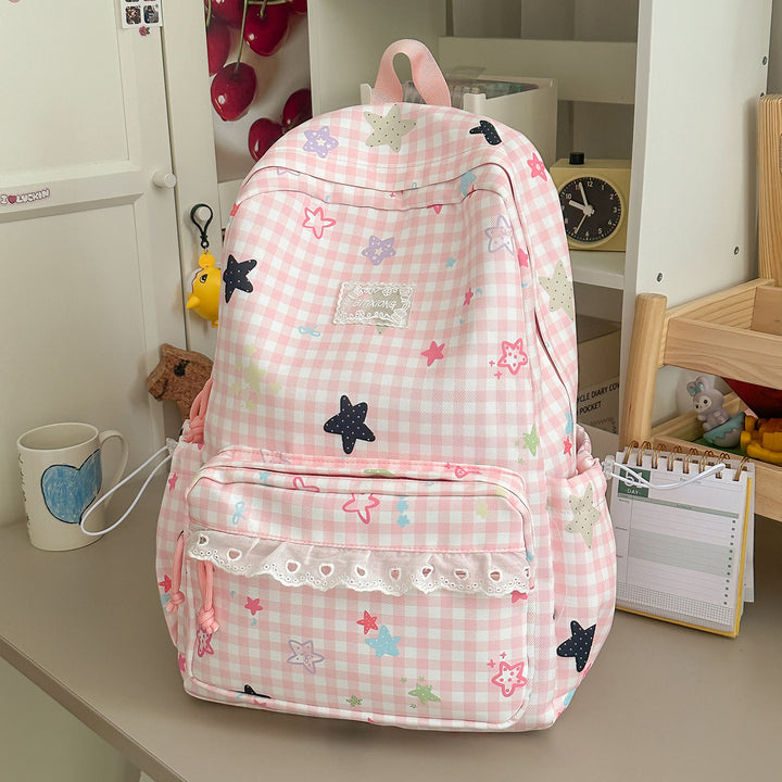 Cute Illustrated Casual Backpack Kalsten