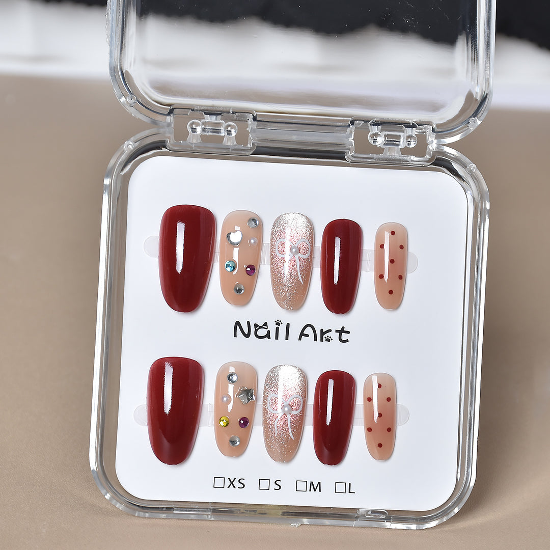 Premium Glamorous Press-On Nail Extensions Kalsten