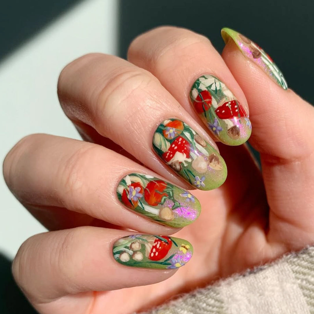 Floral Garden 3D Nail Art Extensions Kalsten