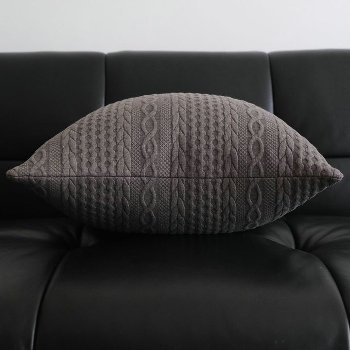 Textured Cable Knit Accent Pillow