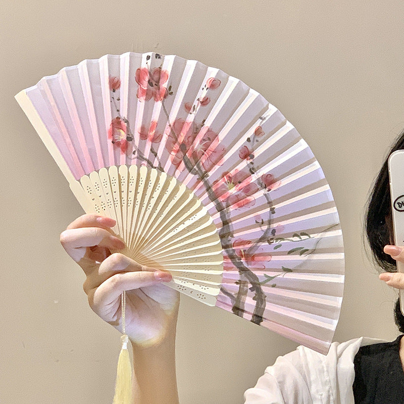 Hand fan with floral design Kalsten