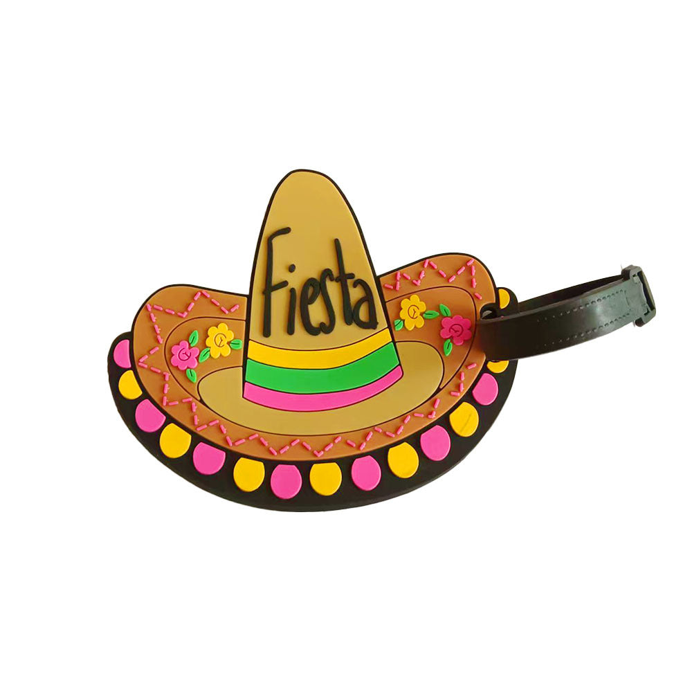 Unisex Luggage Tag in Cheerful Sombrero Design Kalsten