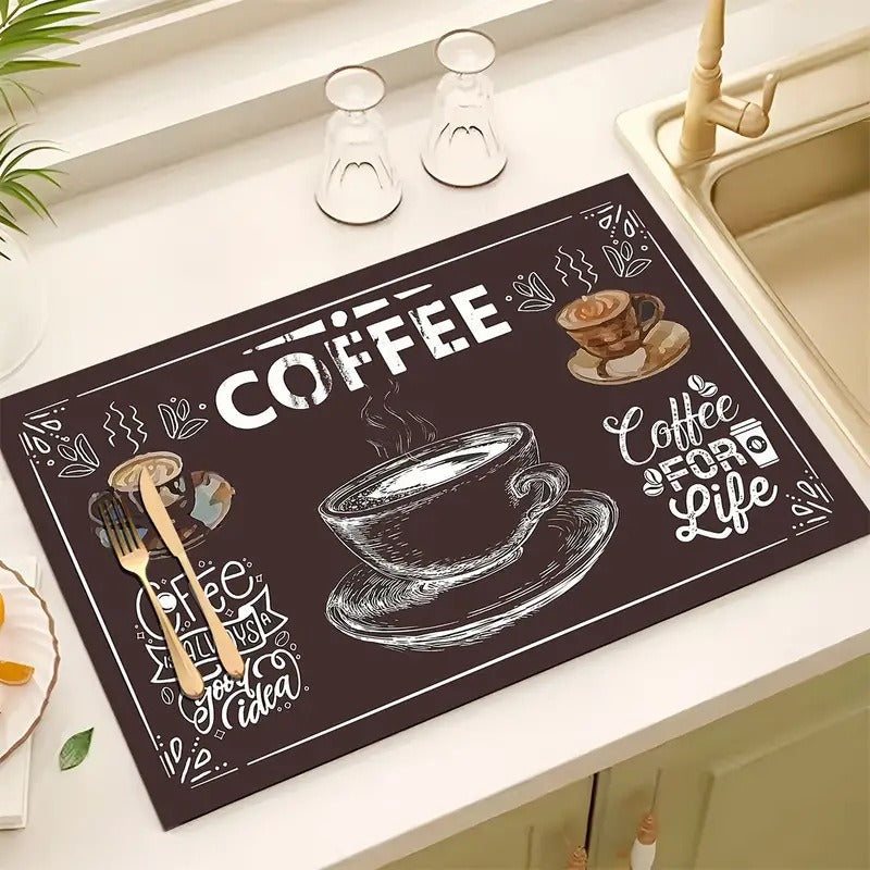 Coffee Bar Kitchen Mat Kalsten