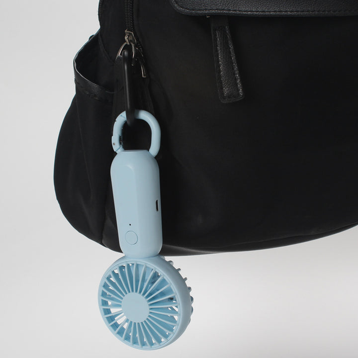 Women's compact portable handheld fan with rechargeable battery and carrying strap Kalsten