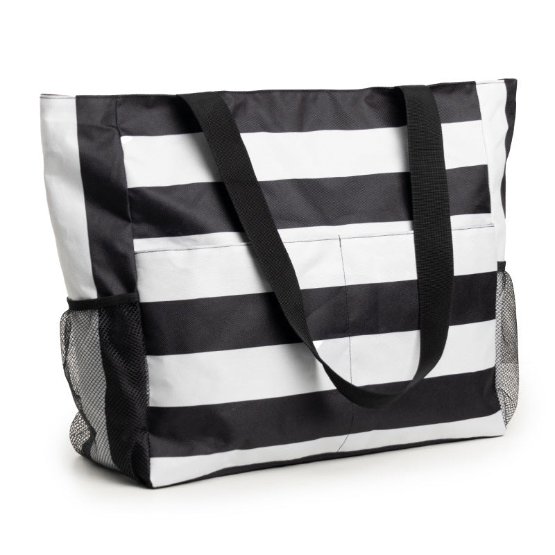 Spacious beach bag with practical outer pockets Kalsten